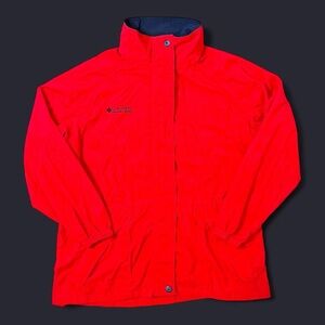 Vintage Columbia Sportswear Red Nylon Windbreaker Jacket Women’s XL